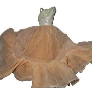 Vintage Barbie Superstar Era Fashion 80's Peaches N Cream - Dress Only -